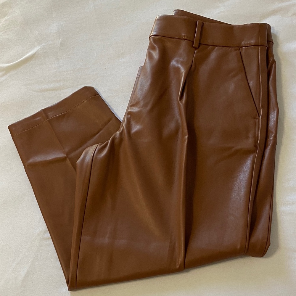 LOFT Brown Leather Pants